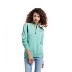 Vineyard vines Green Half-Zip Sweater size small